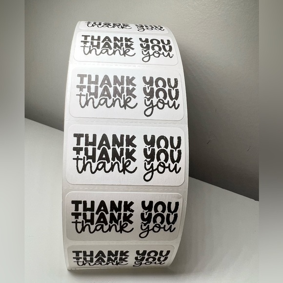 Pack of 100 stickers | Thank You stickers roll for Poshmark | Shipping S… - Picture 2 of 9